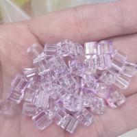 Lampwork Beads, Square, DIY, more colors for choice, 8mm, Approx 1640PCs/Bag, Sold By Bag