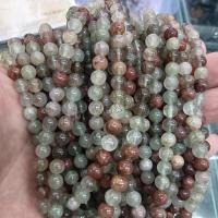 Natürlicher Quarz Perlen Schmuck, Rutilated Quarz, rund, DIY & verschiedene Größen vorhanden, keine, verkauft von Strang