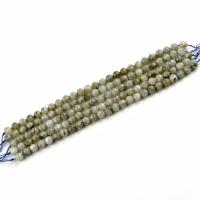 Labradorit Perlen, rund, DIY, grau, 8mm, verkauft per 200 Millimeter Strang