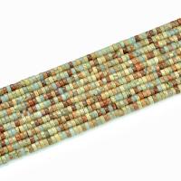 Perles bijoux en pierres gemmes, Pierre peau de serpent, DIY, 2x4mm, Vendu par Environ 400 mm brin