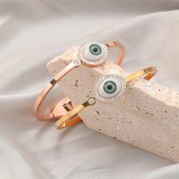 Evil Eye Schmuck Armband, 304 Edelstahl, plattiert, Modeschmuck & für Frau & mit Strass, keine, frei von Nickel, Blei & Kadmium, Länge:ca. 16.8 cm, verkauft von PC
