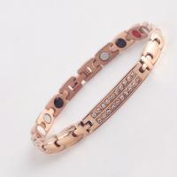 Stainless Steel Jewelry Bracelet, 425 Stainless Steel, with enamel, fashion jewelry & for woman & with rhinestone, more colors for choice, nickel, lead & cadmium free, 5mm, Length:Approx 199 mm, Sold By PC