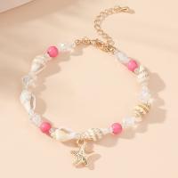 Zinc Alloy Bracelet with Seedbead & Shell handmade fashion jewelry & for woman nickel lead & cadmium free 5mm Sold By PC
