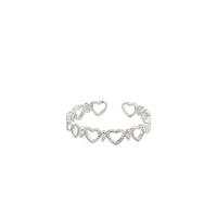 Solidny srebrny pierścień, Srebro 925, Powlekane, dla kobiety & z kamieniem, platynowy, sprzedane przez PC