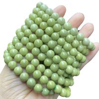 Alexa Agate Bracelet, Round, different size for choice & for woman, green, Length:Approx 6.5-8 Inch, Sold By PC