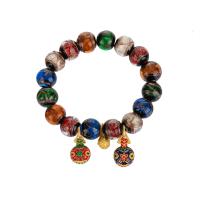 Lampwork Bracelet, with Brass, Monster, fashion jewelry & for woman, 12mm, Length:Approx 7 Inch, Sold By PC