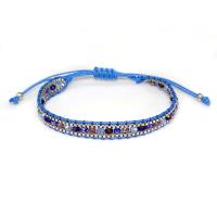 Kristall Armband, mit Terylen Schnur & Zinklegierung, Bohemian-Stil & für Frau, mehrere Farben vorhanden, Länge:ca. 5.5-11 ZollInch, verkauft von PC