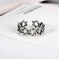 Tibetan Style Finger Ring, antique silver color plated, fashion jewelry & Unisex, nickel, lead & cadmium free, diameter:17mm, Sold By PC