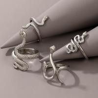 Zinc Alloy Ring Set plated 4 pieces & fashion jewelry & Unisex nickel lead & cadmium free Sold By Set