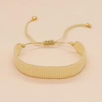 Bracelet de perles de verre, Seedbead, fait à la main, Réglable & bijoux de mode & unisexe, plus de couleurs à choisir, Longueur:Environ 28 cm, Vendu par PC