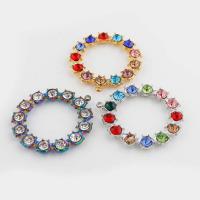 Stainless Steel Pendants, 304 Stainless Steel, Donut, Vacuum Ion Plating, vintage & DIY & with rhinestone & hollow, more colors for choice, 30x28x4mm, Hole:Approx 1mm, Sold By PC