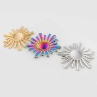Bijoux pendentifs en acier inoxydable , Acier inoxydable 304, soleil, Vintage & DIY, plus de couleurs à choisir, 49x45x3mm, Trou:Environ 3mm, Vendu par PC