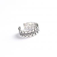 Ezüst ékszer Finger Ring, 925 ezüst, divat ékszerek & a nő & üreges, nikkel, ólom és kadmium mentes, Méret:7, Által értékesített PC