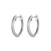 925 Sterling Silver Hoop Earrings, plated, fashion jewelry & for woman, more colors for choice, nickel, lead & cadmium free, 23.5x2.3x25mm, Sold By Pair