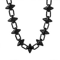 Titanstahl Halskette, mit Verlängerungskettchen von 3.15inch, Modeschmuck & für Frau, keine, 13mm, Länge:ca. 15.75 ZollInch, verkauft von PC