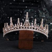 Bridal Tiaras Zinc Alloy plated fashion jewelry & for woman & with rhinestone nickel lead & cadmium free Inner Approx 150mm Sold By PC