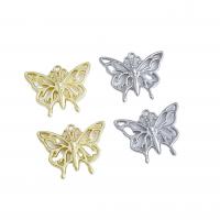 Zinc Alloy Animal Pendants Butterfly plated DIY & hollow nickel lead & cadmium free Approx 2mm Approx Sold By Bag