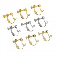 Brass Clip On Earring Finding plated DIY nickel lead & cadmium free Approx 2mm Approx Sold By Bag