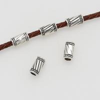 Zinek Spacer Beads, starožitné barva postříbřená, DIY, 10x6mm, Otvor:Cca 4mm, Cca 100PC/Bag, Prodáno By Bag