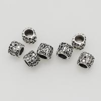 Tibetan Style Spacer Beads, antique silver color plated, DIY, 9x8mm, Hole:Approx 5mm, Approx 100PCs/Bag, Sold By Bag