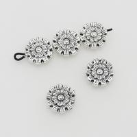 Tibetan Style Spacer Beads, Gear Wheel, antique silver color plated, DIY, 12mm, Hole:Approx 1mm, Approx 100PCs/Bag, Sold By Bag