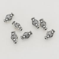 Tibetan Style Spacer Beads, antique silver color plated, DIY, 9x6mm, Hole:Approx 1mm, Approx 100PCs/Bag, Sold By Bag