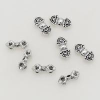 Buddha Beads, Tibetan Style, Buddhist Vajra, antique silver color plated, DIY & different styles for choice, more colors for choice, Approx 100PCs/Bag, Sold By Bag