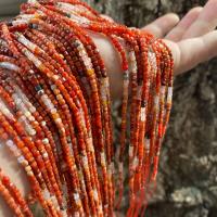 Spacer Beads Jóias, Yunnan Ágata Vermelha, DIY, vermelho, 2.50x2.50mm, Aprox 150PCs/Strand, vendido para Aprox 38 cm Strand