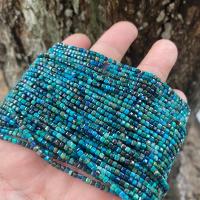 Spacer Beads Jóias, Azurita, DIY, azul, 2.50x2.50mm, Aprox 150PCs/Strand, vendido para Aprox 38 cm Strand