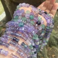 Spacer Beads Jewelry, Purple Fluorite, polished, DIY & different styles for choice, more colors for choice, 2.50x2.50x120mm, Sold Per Approx 38 cm Strand