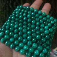 Spacer Beads Jewelry, Malachite, DIY, green, 8mm, Approx 45PCs/Strand, Sold Per Approx 39 cm Strand