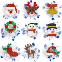 Christmas Hair Clip, Felt, with Gauze, Christmas Design & different designs for choice, Sold By PC
