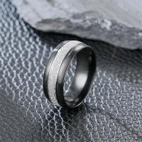 Stainless Steel Finger Ring 201 Stainless Steel polished Unisex & frosted nickel lead & cadmium free 6mm Sold By PC