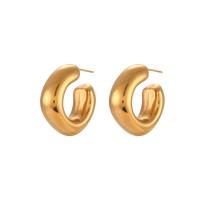 Stainless Steel Stud Earrings, 304 Stainless Steel, Vacuum Ion Plating, for woman, more colors for choice, Sold By Pair