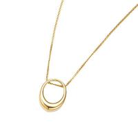 Stainless Steel smycken halsband, 304 rostfritt stål, plated, för kvinna, gyllene, Säljs av PC