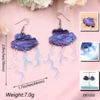 Acrylic Jewelry Earring, fashion jewelry & for woman, Sold By Pair