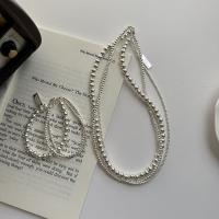 925 Sterling Silver Bracelet and Necklace Korean style & for woman Sold By PC