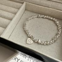 925 Sterling Silver Bracelet Korean style & for woman 4mm Inner Approx 51mm Sold By PC