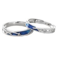 925 Sterling Silber Paar- Ring, verschiedene Stile für Wahl & Micro pave Zirkonia & für paar & Emaille, Größe:6-9, verkauft von PC