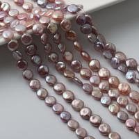 Barock odlad sötvattenspärla pärlor, Freshwater Pearl, DIY, lila rosa, 8-9mm, Såld Per Ca 37-39 cm Strand