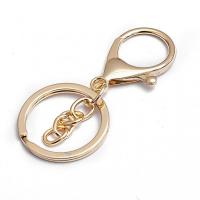 Tibetan Style Key Clasp Setting, plated, DIY, more colors for choice, 31x65mm, Sold By PC