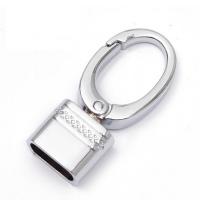 Tibetan Style Key Clasp Setting, plated, DIY, more colors for choice, 50x22mm, Sold By PC