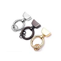 Tibetan Style Key Clasp Setting, rack plating, DIY, more colors for choice, 54x21mm, Sold By PC