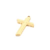 Stainless Steel Cross Pendants 304 Stainless Steel Vacuum Ion Plating DIY Sold By PC