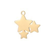 Stainless Steel Pendants, 304 Stainless Steel, Star, Vacuum Ion Plating, DIY, more colors for choice, 17x16mm, Sold By PC