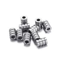 Stainless Steel Spacer Beads 304 Stainless Steel Column DIY original color 9mm Approx Sold By Bag