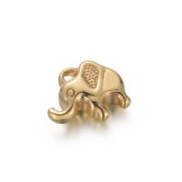 Stainless Steel Animal Pendants, 304 Stainless Steel, Elephant, Vacuum Ion Plating, DIY, more colors for choice, 14x12mm, Sold By PC