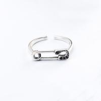 925 Sterling Silver Finger Rings Paper Clip fashion jewelry & for woman & hollow nickel lead & cadmium free US Ring Sold By PC