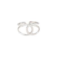 Sterling Silver Nakit Finger Ring, 925 Sterling Silver, modni nakit & za žene & šupalj, nikal, olovo i kadmij besplatno, 17mm, Prodano By PC