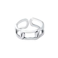 Ezüst ékszer Finger Ring, 925 ezüst, divat ékszerek & a nő & üreges, nikkel, ólom és kadmium mentes, 18mm, Által értékesített PC